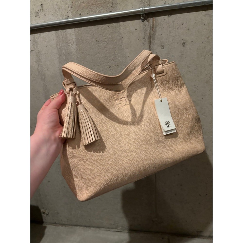 NEW with Tags Tory Burch Shoulder Bag Magnetic Sweet Melon Thea Center Zip Tote